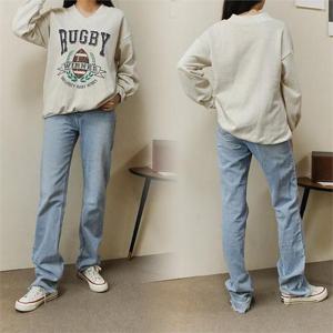 [강물처럼]위쉬몰 WB 럭비챔프브이넥맨투맨(B072H009) 빅사이즈