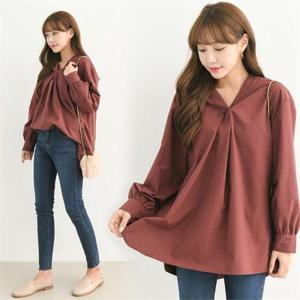 [강물처럼]위쉬몰 TM 꼬임도트기모블라우스(B160H010) 빅사이즈