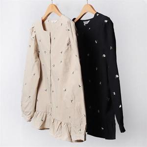 [강물처럼]빅사이즈사랑해요 A961L010 안나꽃자수블라우스 LY (6