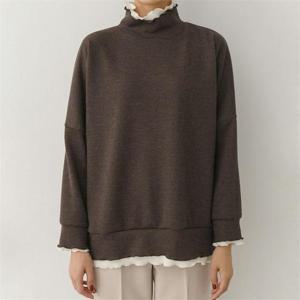 [강물처럼]아이우먼 곱창프릴폴라맨투맨 NBC073M011 빅사이즈 (6