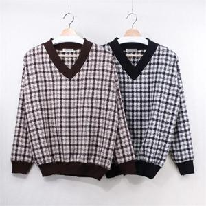 [강물처럼]빅사이즈사랑해요 7466L011 쟈가드 브이 맨투맨 NB (6