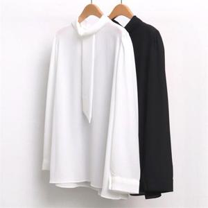 [강물처럼]빅사이즈사랑해요 6971L011 롤 스카프 블라우스 WW (6