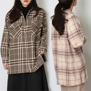 [강물처럼]위쉬몰 HG 킨더체크롱기모셔츠(C272H012) 빅사이즈 (6