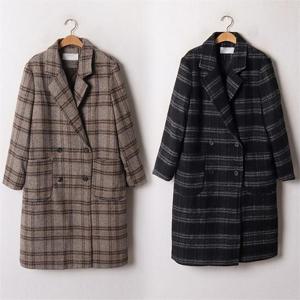 [강물처럼]위쉬몰 PE 프레디울체크퀼팅코트(B642H012) 빅사이즈