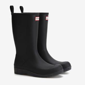 헌터[WOMEN] 플레이 트랜스루센트 톨 레인부츠 - 블랙 WFTK001RMABLK