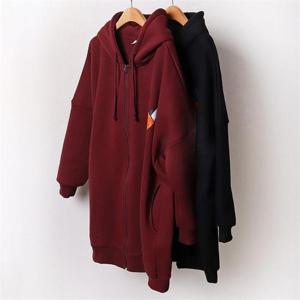 [강물처럼]빅사이즈사랑해요 B699L001 폭스빈티지기모롱집업 MN