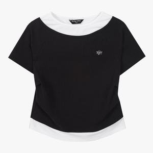 [더데이걸]힙해 레이어드 반팔티셔츠TGRA26310