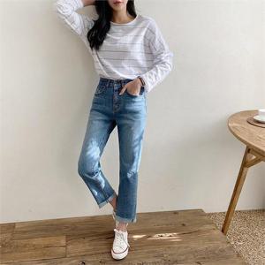 [강물처럼]빅사이즈 101 스판데님중청일자진 DPNC560 (6513770A)