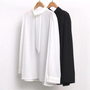 [강물처럼]빅사이즈사랑해요 6971L101 롤 스카프 블라우스 WW (6