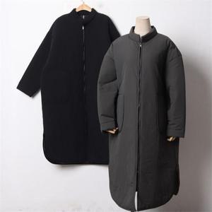 [강물처럼]빅사이즈 101 무지포켓카라롱패딩 DPSB763 (6497979A)