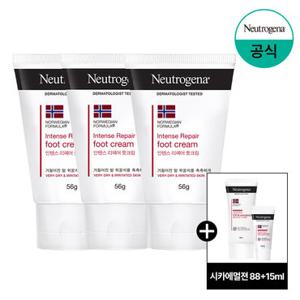 [10%더블][뉴트로지나] 인텐스 리페어 풋크림 56g x3+(증)시카로션88+15ml
