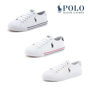 [폴로(여성화)]캐쥬얼 화이트 가죽 스니커즈 단화3종택1 SLATER 99375810390392-W-IJS