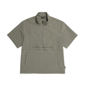 내셔널지오그래픽 N232UFT810 여름 반팔 아노락 집업 KHAKI