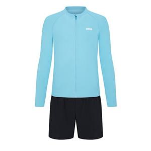 [아레나]남성 A4BM1PC02MNT 이니셜 레저 짚업 래쉬가드 세트 실내 비치 수영복