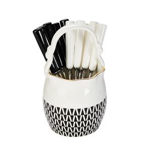 [골든벨]모비크 주름수반(대)+도자기 티스푼/티포크 11P 세트