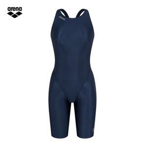 아레나 여성 라운딩 A4FL1CE02 NVY (주머니백 증정)  선수 4부반신 레이서백 실내수영복