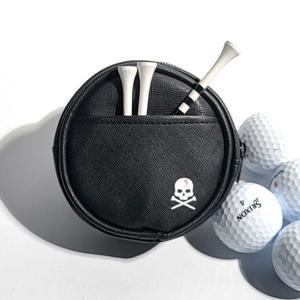 스컬 라운드 골프공케이스 골프볼파우치 볼주머니 볼포켓