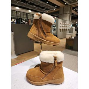 [베어파우(슈즈)]MAUREEN 아동 양털부츠 겨울 소가죽 양모 방한화 어그부츠 K2931002QD-K