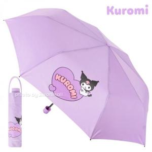 유아우산 3단 하트 퍼플 수동우산 55 우산 쿠로미 산리오 유아