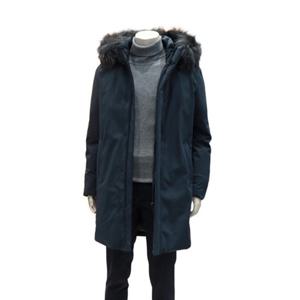 [바쏘]FW  블랙  시베리안구스 다운  실버폭스FUR  경량패딩다운점퍼BSY4UB69AB