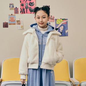 [행텐주니어]행텐틴즈 여아 밍크 카라 점퍼_003(14490-110-806-4