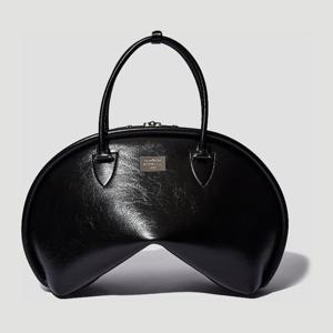 아크네스튜디오 블랙 레더 보우라인 토트 백 A10393 900