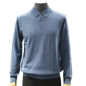 [바쏘]F/W 블루 울 캐시미어 카라 니트 BSY4WT75ABU