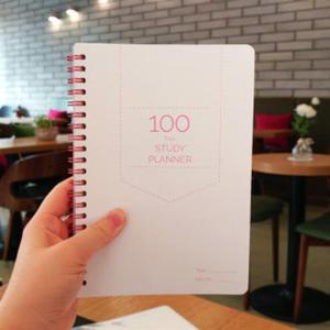 100 Days 스터디플래너 핑크