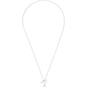 26 SS 아미 파리스 남성 실버 아미 드 꾀흐 체인 네크리스 251482M145006