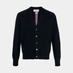 톰브라운 남성 백 스트라이프 메리노 울 가디건 네이비 MKC556A Y1029 415