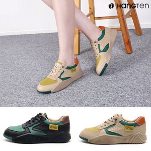 행텐 HTAL-14 여성용 배색 스니커즈 밴딩끈 캐주얼 운동화 편안한 데일리슈즈