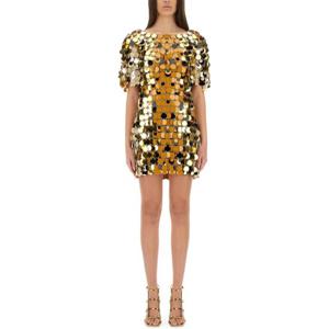 파코라반 스파클 디스크 오프숄더 미니 원피스 25PIRO061PS0133