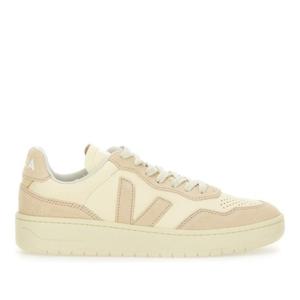 베자 뉴트럴 컬러 스웨이드 앤 가죽 로우탑 스니커즈 VD2003892