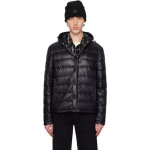 몽클레어 패딩 블랙 글리에르 쇼트 후드 다운 재킷 251111M178030