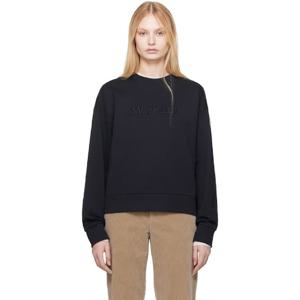 몽클레어 맨투맨 네이비 로고 자수 스웨트셔츠 251111F098007