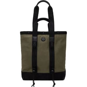 몽클레어 토트백 카키   블랙 스몰 테크 토트백 251111M172008