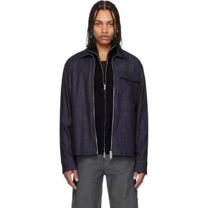 몽클레어 청자켓 블루 집업 데님 재킷 251111M180089