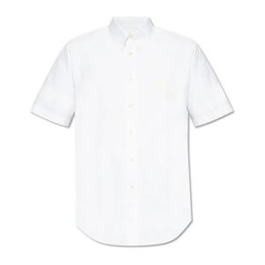 지방시 화이트 버튼다운 칼라 커스텀 핏 셔츠 BM611CG1ZF 100