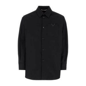 발렌티노 미드나이트 블루 스트레치 코튼 셔츠 4V3CIO059UA 598