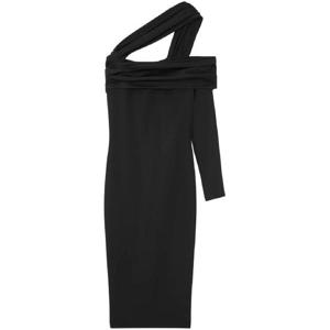 26 SS 베르사체 원숄더 개더 미디 드레스 10180591A12923 TP433416574