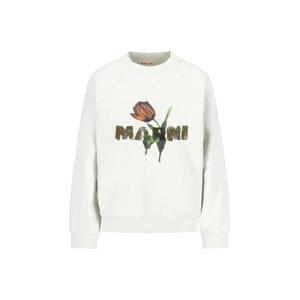 마르니 후드 티셔츠 FLJE0128PA USCY32 LOW09 White