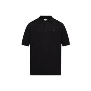 버버리 로고 자수 니트 폴로 셔츠 8104873A1189 BLACK TP943186070