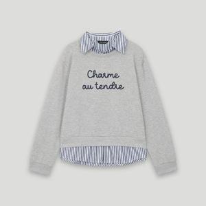 [코데즈컴바인] 셔츠 레이어드 맨투맨 (CKC-TS507W8)