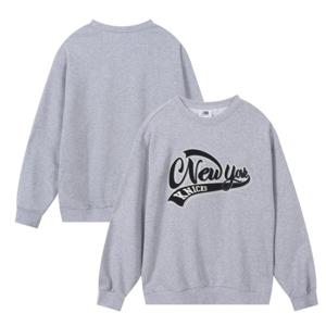 [NBA] NYK 아플리케 레터링 맨투맨 (멜란지그레이) N253TS020P