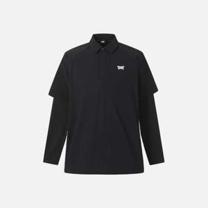 PXG골프긴팔 UQC PIMPM2113-21 남성 여름 쿨 슬리브 레이어드 카라 긴팔 티셔츠