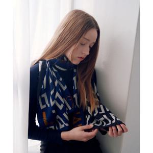 [루이까또즈(스카프)]더위시 양면 롱 스카프 블랙 1DPP701BL