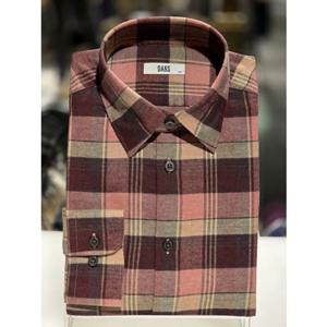 닥스셔츠 25 F W DLW1SHCL183-P1 레귤러핏 이지케어 화사한 색상에 미듐체크 면소재 약기모 긴팔남방