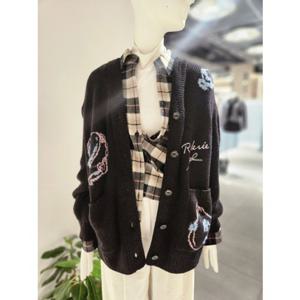 [ZOOC] 로렌정 자가드 하프 니트 가디건 (Z254KSL709)