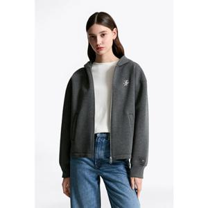 [타미힐피거종합관] 여성 인터록 후드집업 (T22F7TJC061WT1 P61)