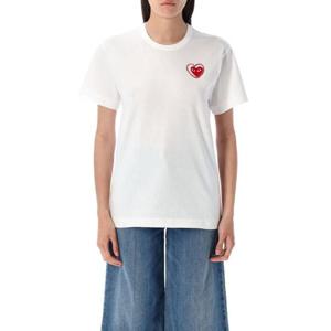 꼼데가르송 반팔 티셔츠 AXT802051 2 WHITE RED